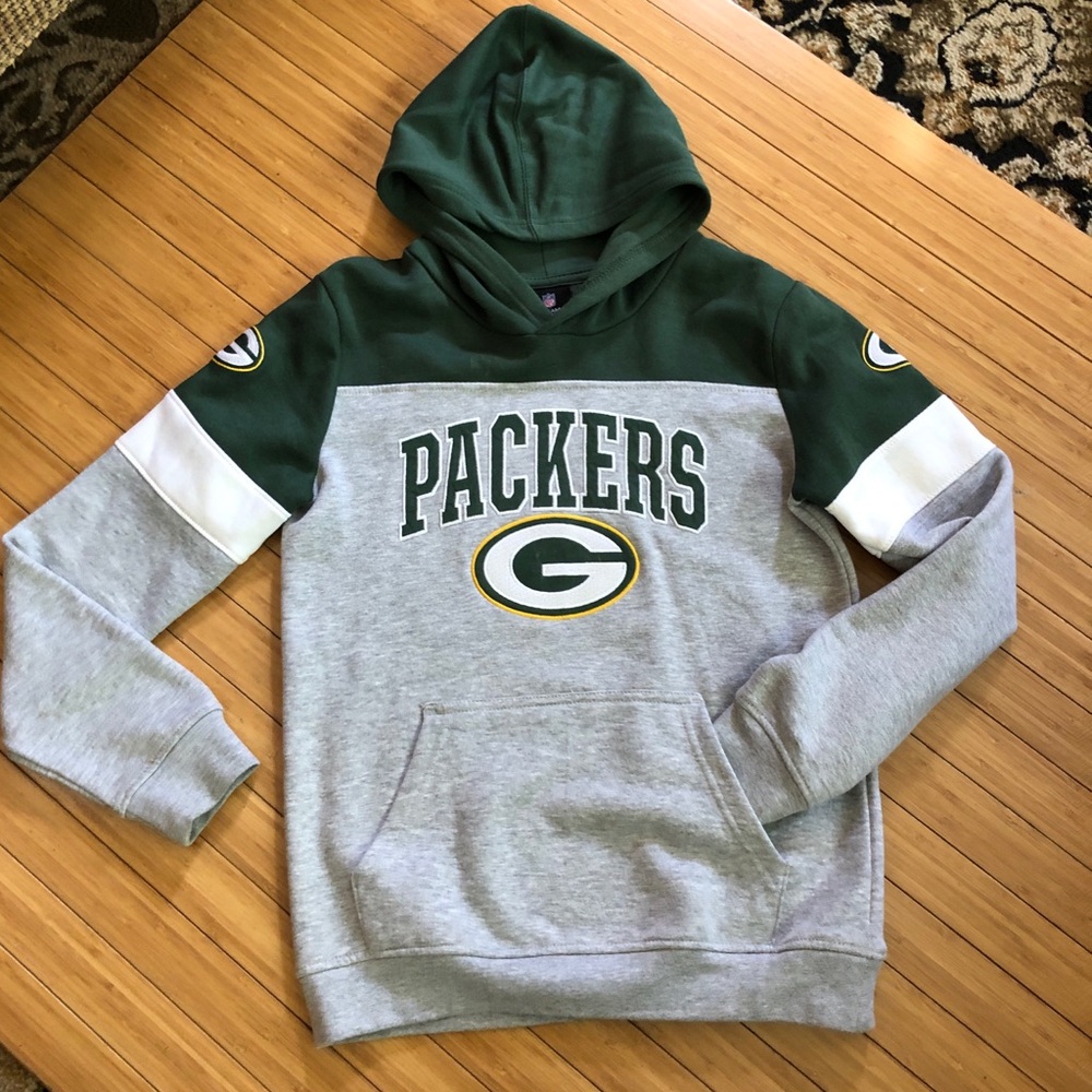 NFL Green Bay Packers Fans Hoodie Sweatshirt Youth Size Large
